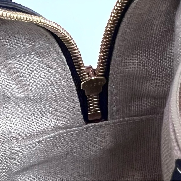 Gucci MicroGuccisima Navy Blue Satchel Bag - Picture 12 of 13